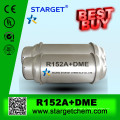 Espuma e agente refrigerante limpo gás R152a + DME para xps pu